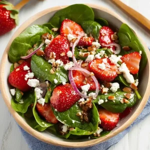 Strawberry Spinach Salad