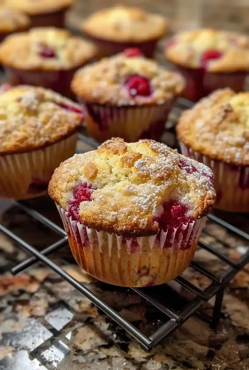 Easy Buttermilk Raspberry Muffins