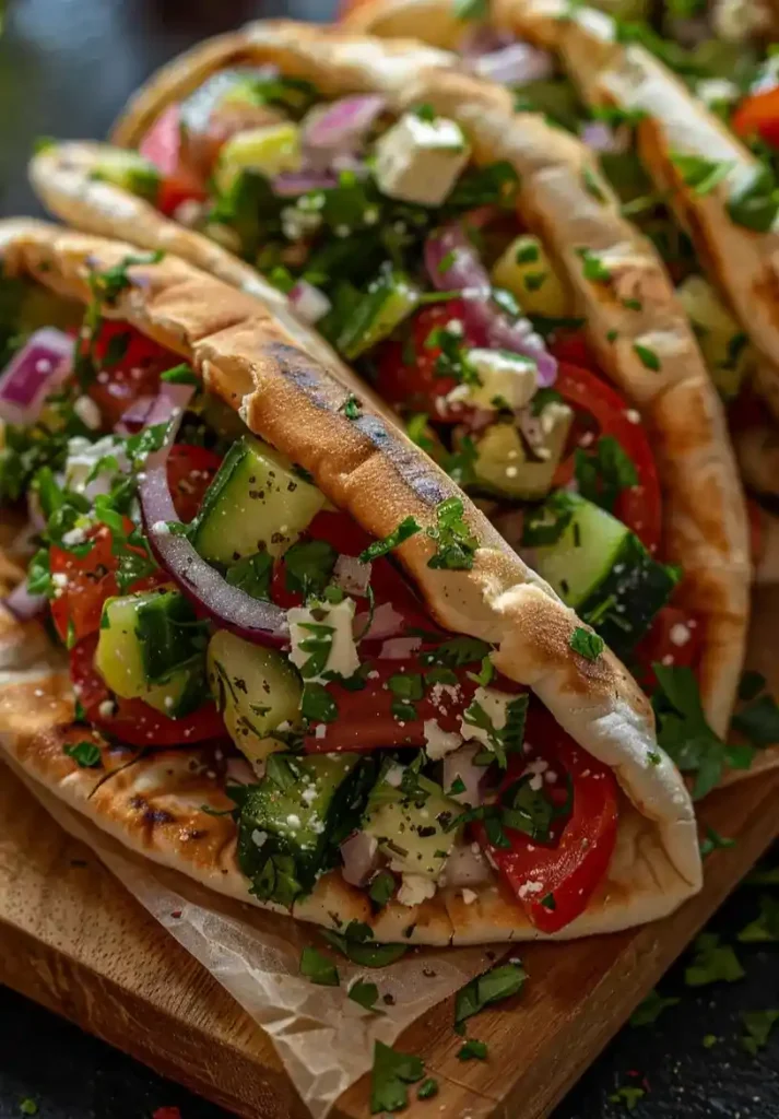 Greek Salad Pita Pockets