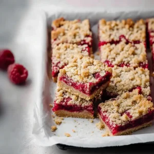 Raspberry Crumble Bars