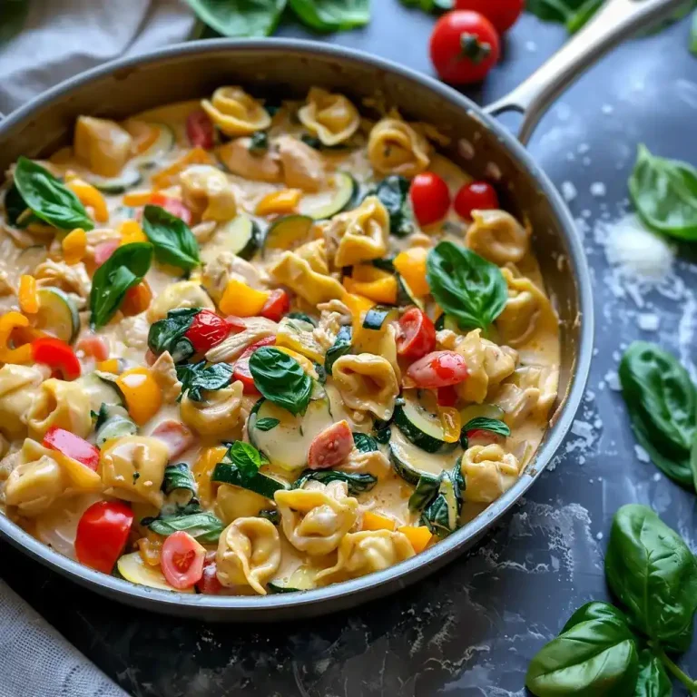 chicken tortellini with veggies