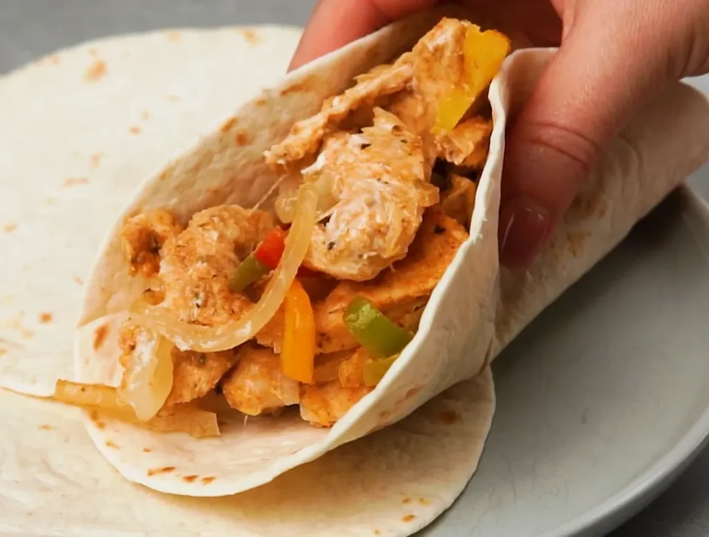Sheet Pan Chicken Fajitas close up