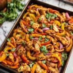 sheet pan chicken fajitas