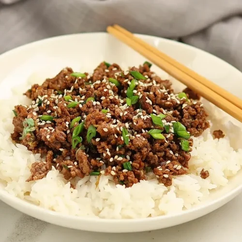 Korean Ground Beef Bowl