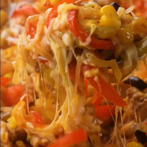 Chicken Fajita Rice Casserole