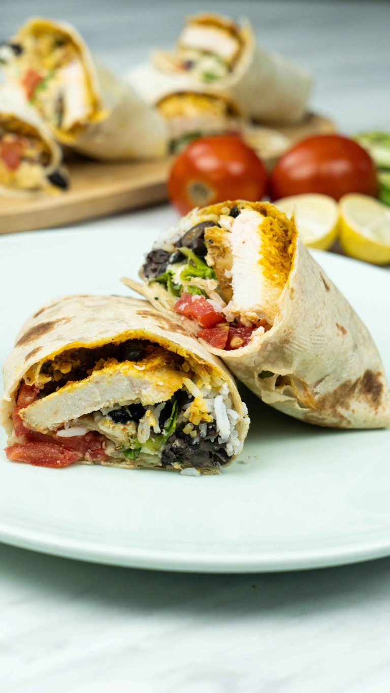Chipotle Ranch Chicken Burrito close up