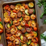 Cajun Shrimp and Sausage Sheet Pan with Veggies