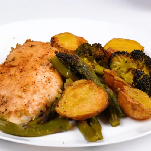 Sheet Pan Garlic Butter Chicken and Veggies