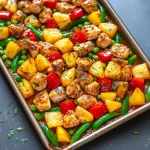 sheet pan teriyaki chicken and pineapple