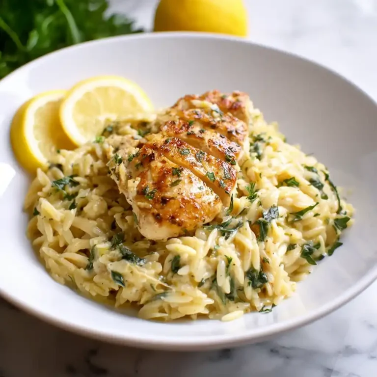 One Pot Lemon Chicken Orzo