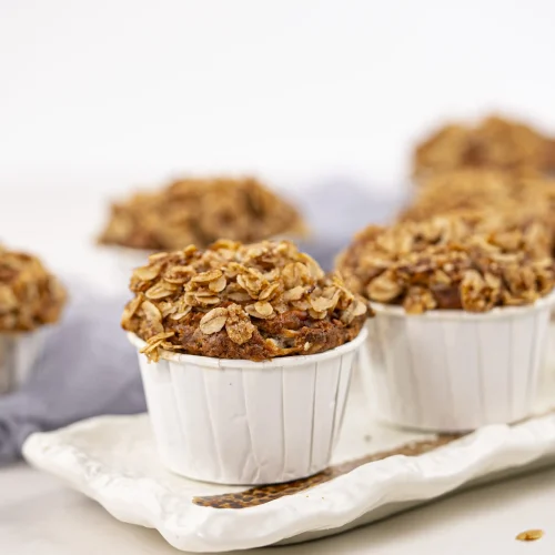 Healthy Banana Oatmeal Muffins