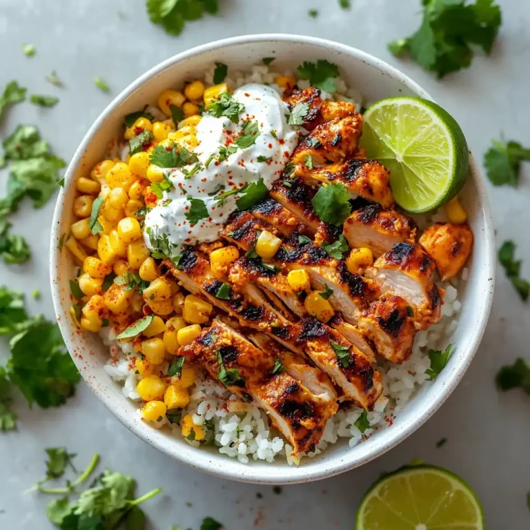 Street Corn Chicken Rice Bowl