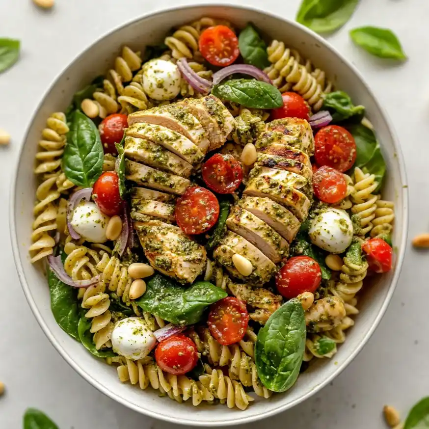 Chicken Pesto Pasta Salad