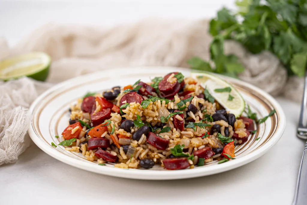 Black Beans and Rice with Sausage
