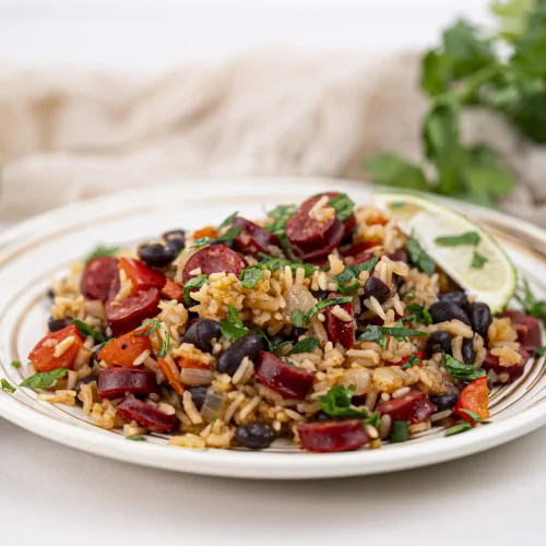 Black Beans and Rice with Sausage