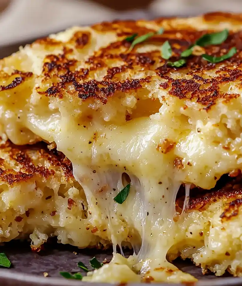 Cauliflower Grilled Cheese close up
