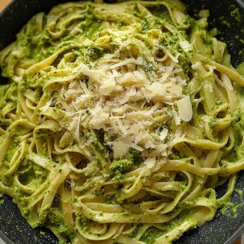 creamy tuna pesto pasta