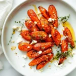 Honey Roasted Carrots with Thyme and Goat Cheese