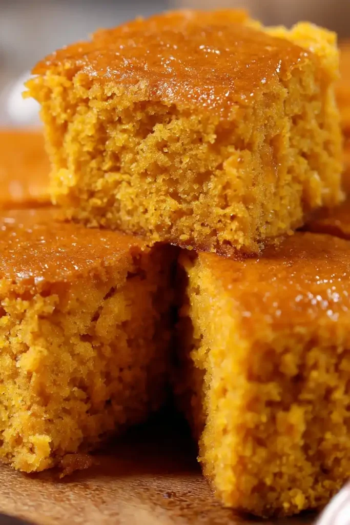 Sweet Potato Cornbread close up