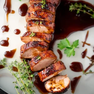 maple bourbon glazed pork tenderloin