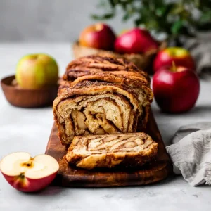 Apple Cinnamon Babka Bread