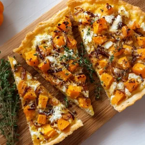 Caramelized Onion Butternut Squash Tart