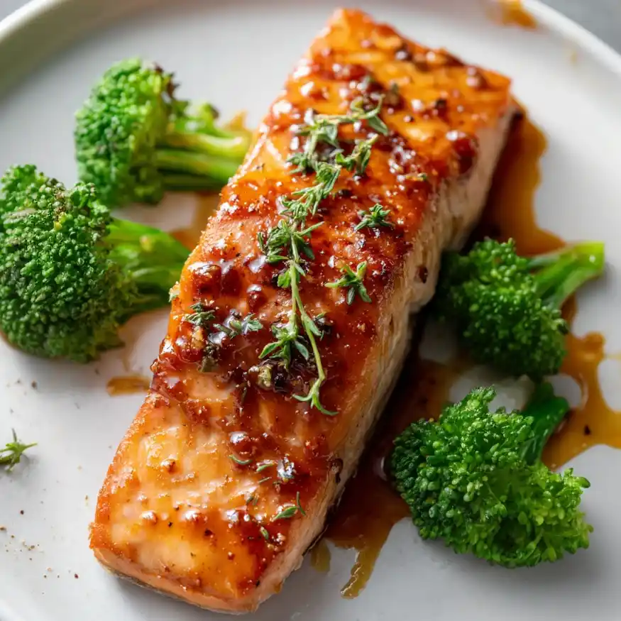 Maple Bourbon Glazed Salmon Recipe