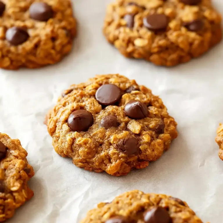Pumpkin Chocolate Chip Oatmeal Cookies