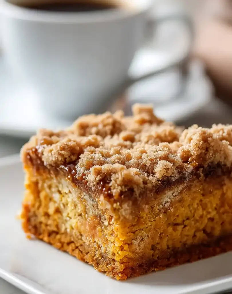 Pumpkin Coffee Cake close up