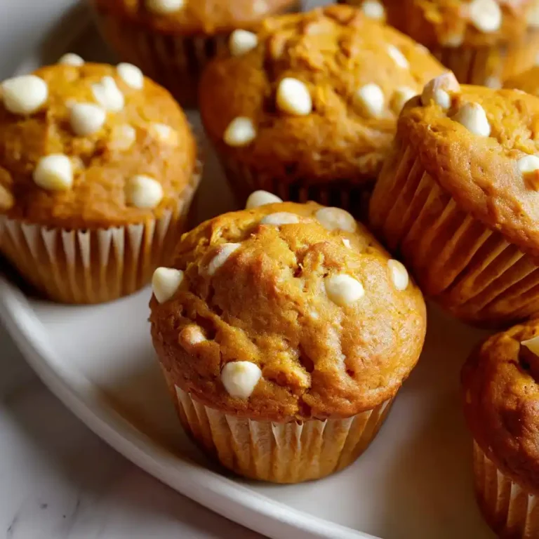 Pumpkin White Chocolate Chip Muffins