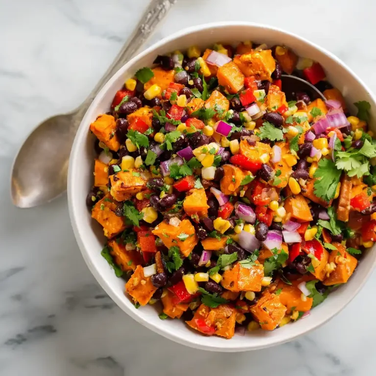 Roasted Sweet Potato Black Bean Salad