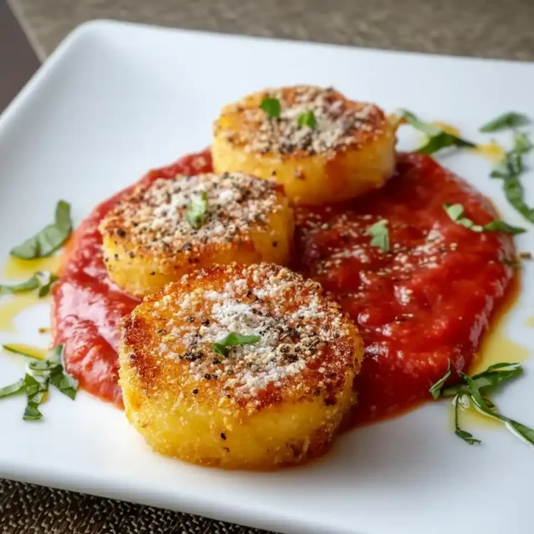 Fried Polenta with Marinara