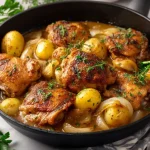 One-Pan Chicken and Potatoes with Gravy