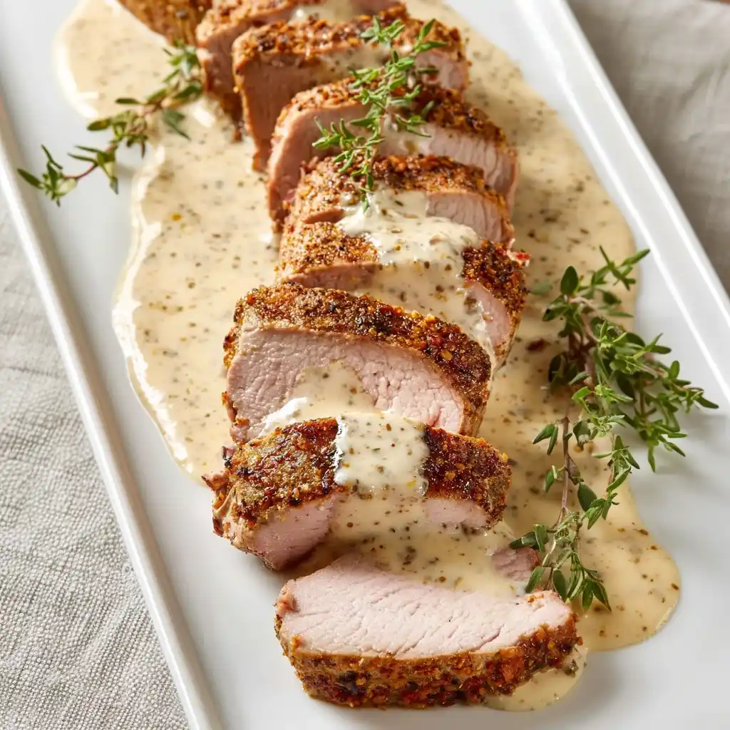 Pork Tenderloin with Dijon Cream Sauce