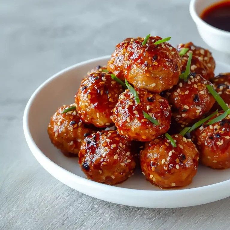 Sesame Ginger Chicken Meatballs