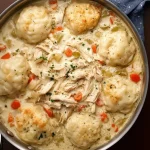 Chicken and Dumplings with Biscuits