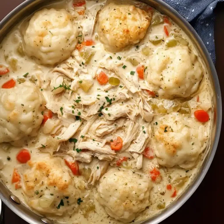 Chicken and Dumplings with Biscuits