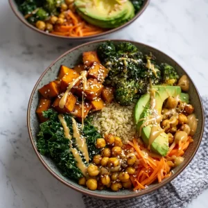 Miso Glazed Sweet Potato Buddha Bowl
