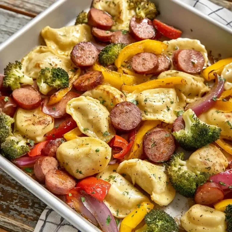 Sheet Pan Pierogies and Kielbasa
