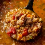 Slow Cooker Sausage Lentil Soup