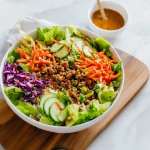 Ground Turkey Lettuce Wrap Bowls