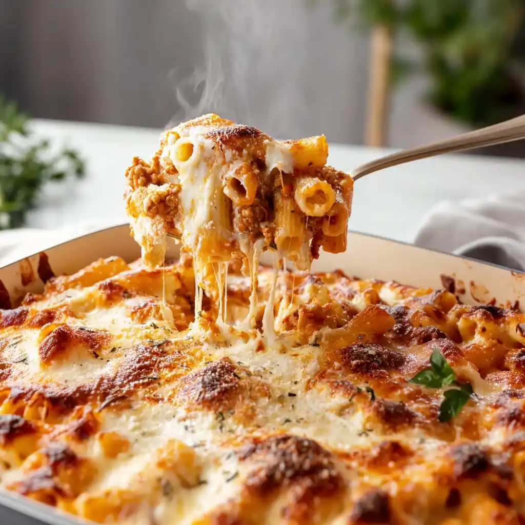 High Protein Cottage Cheese Baked Ziti