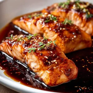 Honey Garlic Glazed Salmon