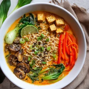 Vegan Thai Red Curry Ramen