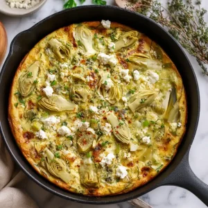 Artichoke Leek Frittata