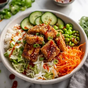 Coconut Crusted Tofu Bowl