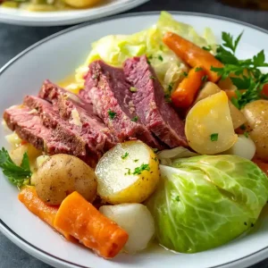 Corned Beef and Cabbage dish