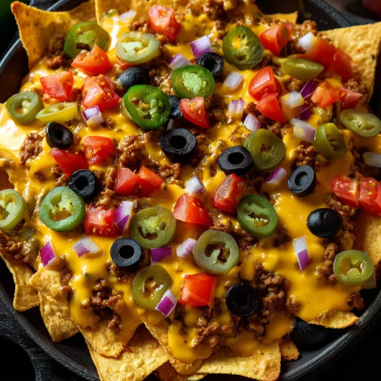 Nachos with beer cheese sauce