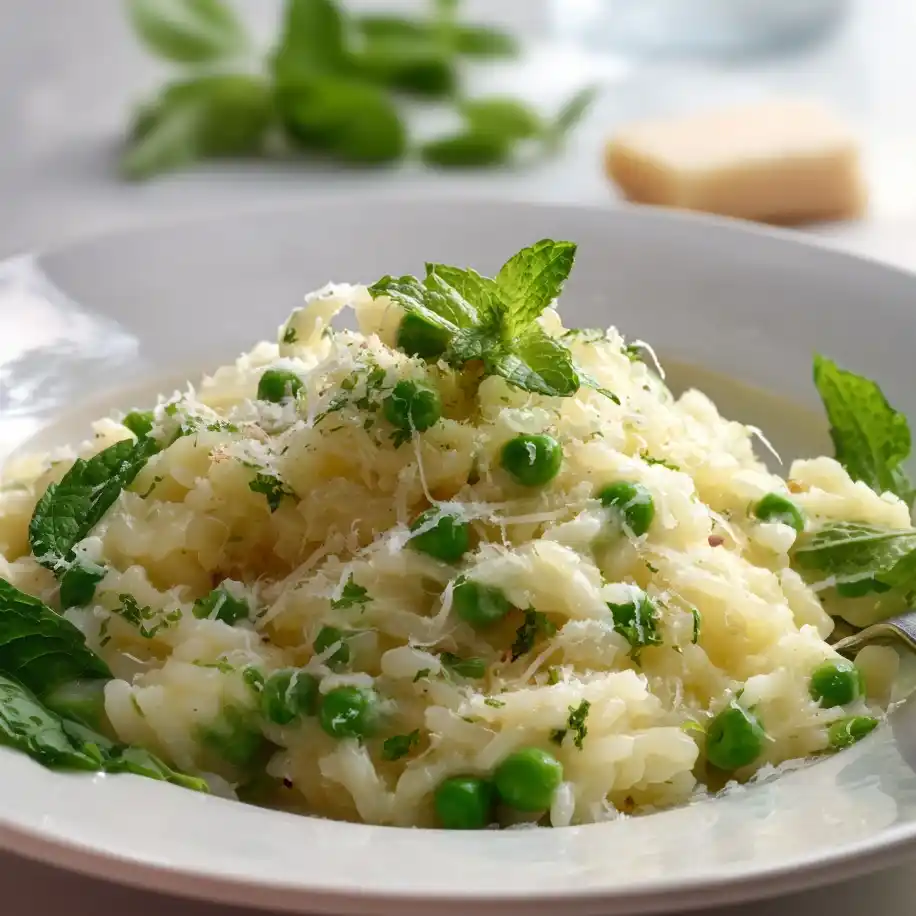 Pea and Mint Risotto