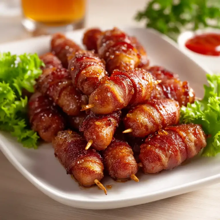 Brown Sugar Bacon Wrapped Smokies